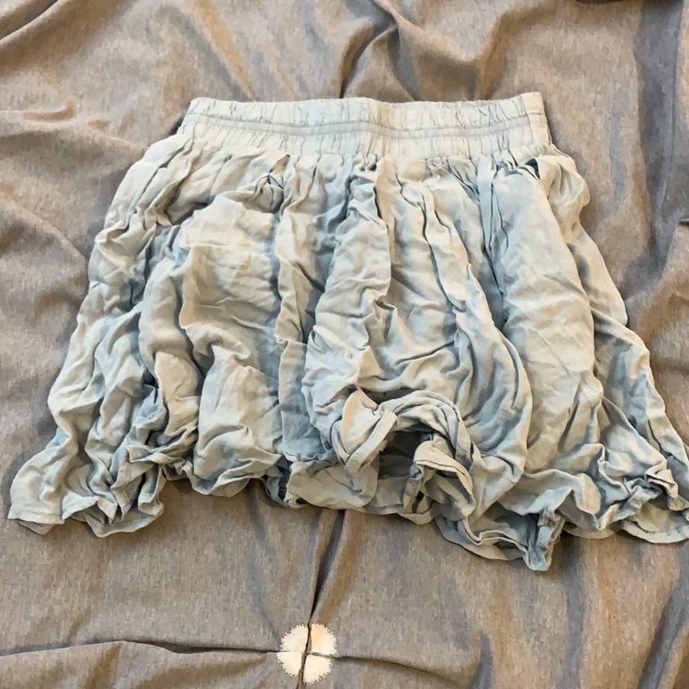 Brandy Melville baby blue flowy skirt
